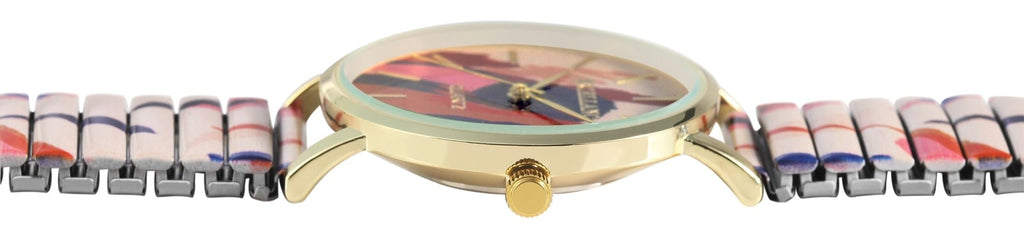 Excellanc Damen Armbanduhr – Bicolor Quarzuhr mit Zugarmband