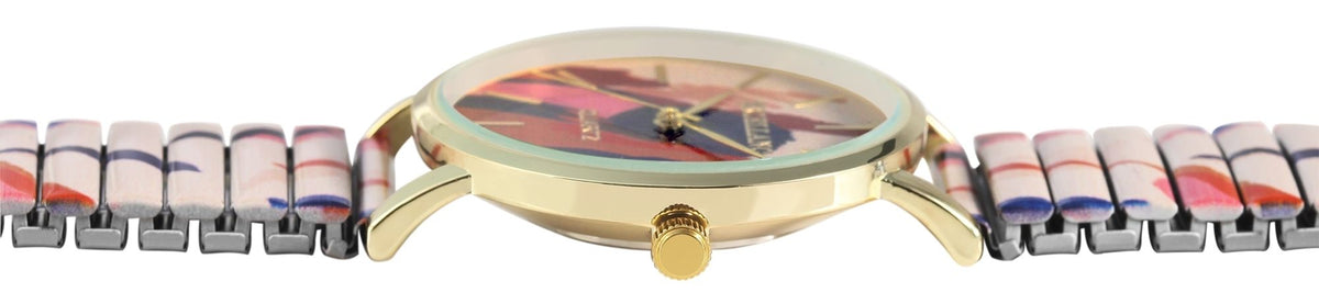 Excellanc Damen Armbanduhr – Bicolor Quarzuhr mit Zugarmband