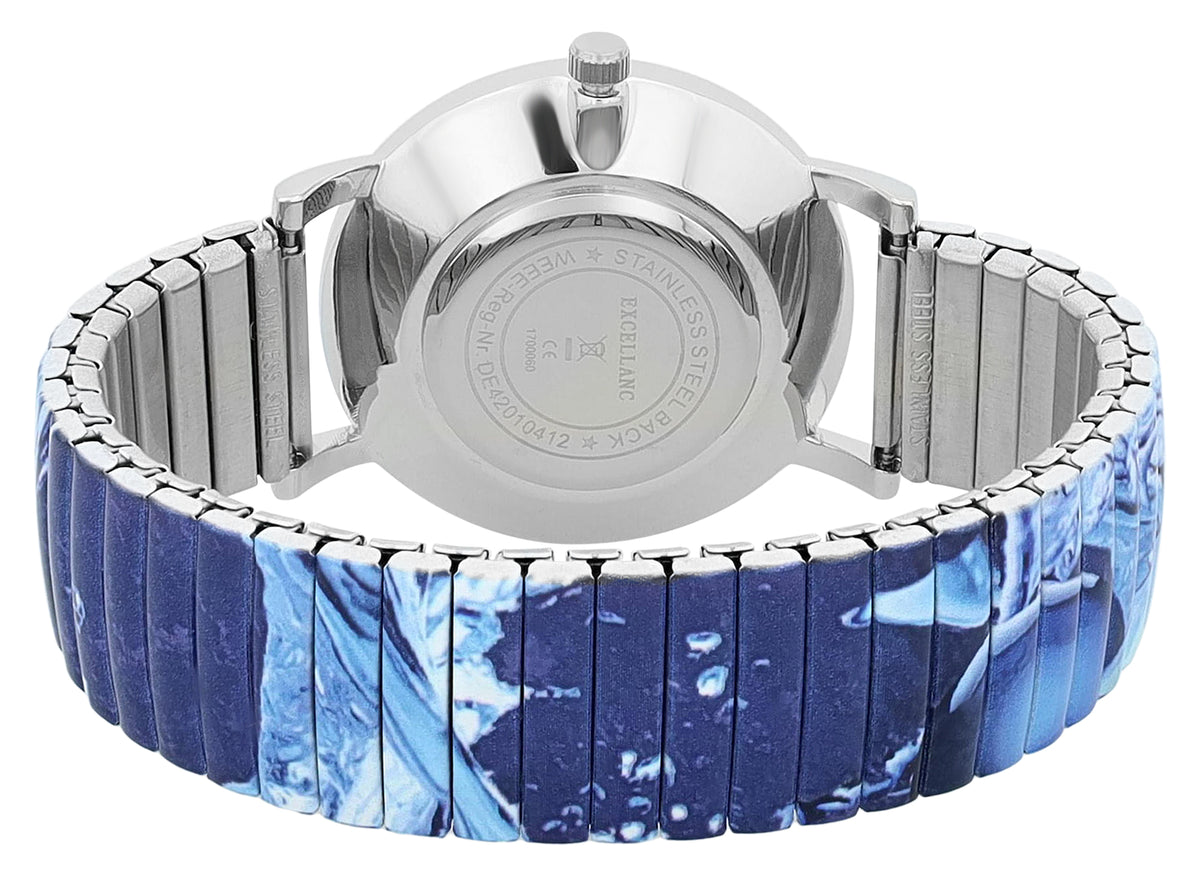 Excellanc Damen Armbanduhr – Goldfarbige Quarzuhr mit Zugarmband