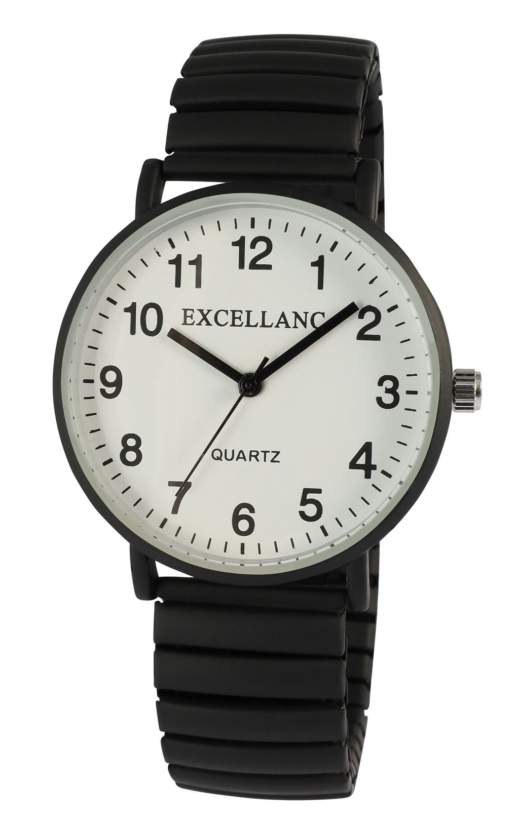 Excellanc Damenuhr Grau Mattiert – Elastisches Zugarmband