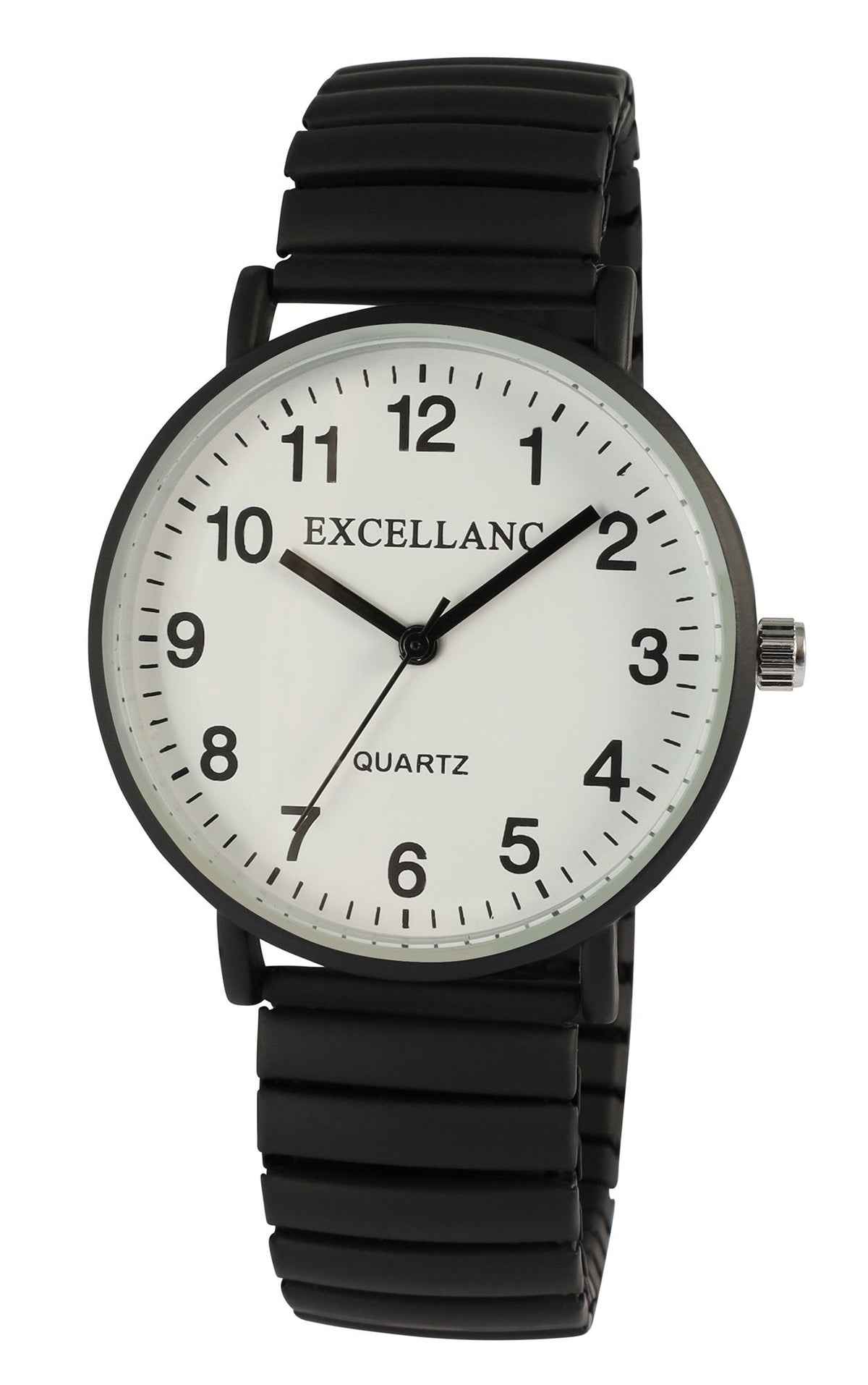 Excellanc Damenuhr Grau Mattiert – Elastisches Zugarmband