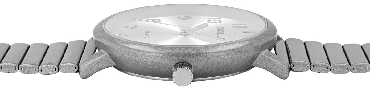 Damenuhr | Excellanc | Edelstahl-Gliederarmband | Arabische Ziffern | Ø 38 mm