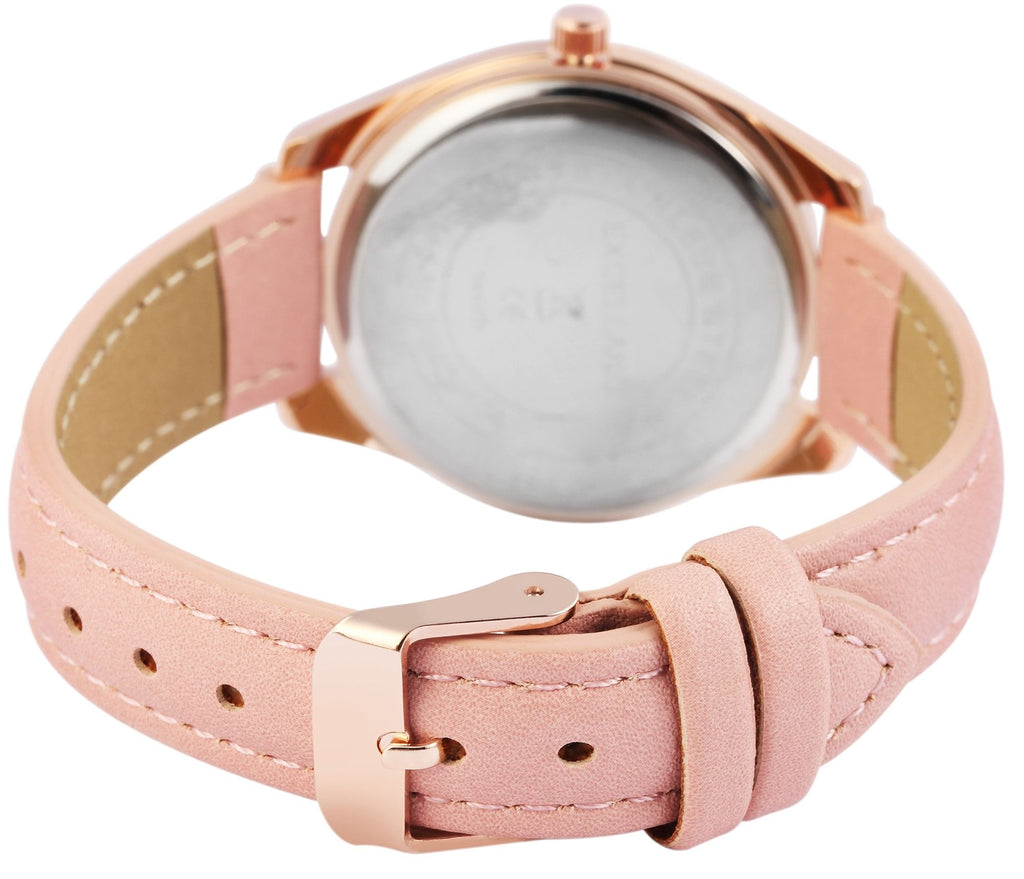 Excellanc Damenuhr – Rosa, Strass, Roségold, Ø 36 mm