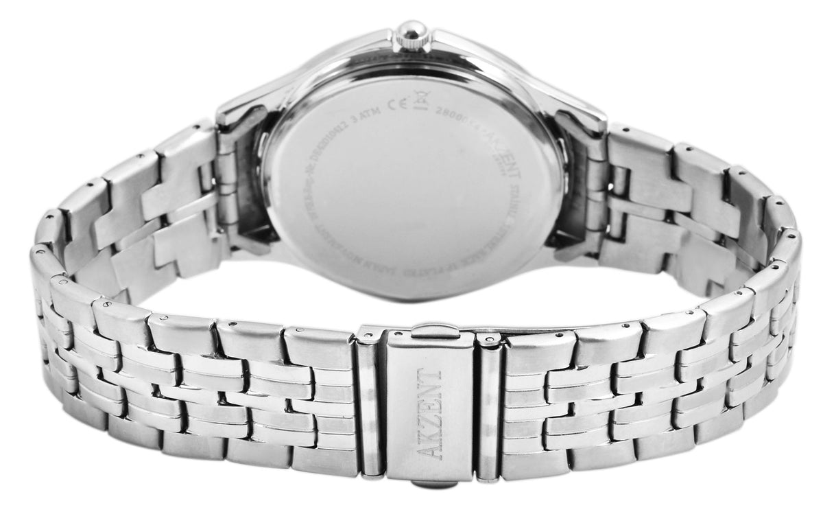 AKZENT EXCLUSIVE Herrenuhr mit Metallband