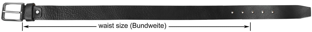 Echtleder Gürtel Damen Schwarz – kürzbar | Leonardo Verrelli
