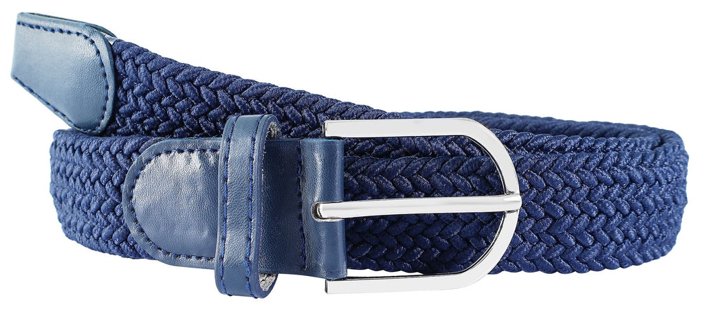 Textil-Flechtgürtel Unisex Blau – 12 Stück (95/105/115 cm)