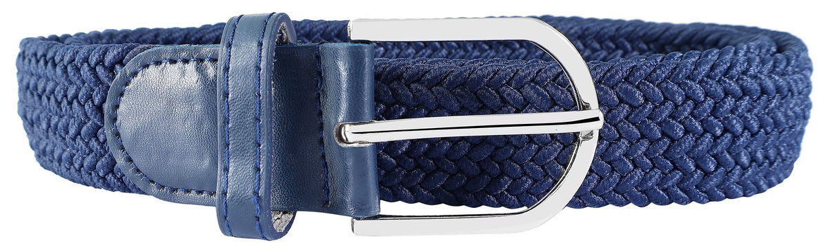 Textil-Flechtgürtel Unisex Blau – 12 Stück (95/105/115 cm)