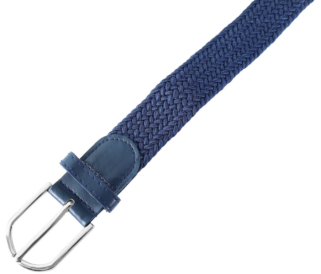 Textil-Flechtgürtel Unisex Blau – 12 Stück (95/105/115 cm)