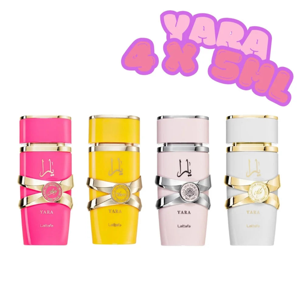 Yara Collection Eau de Parfum Geschenkset, 4 × 5 ml