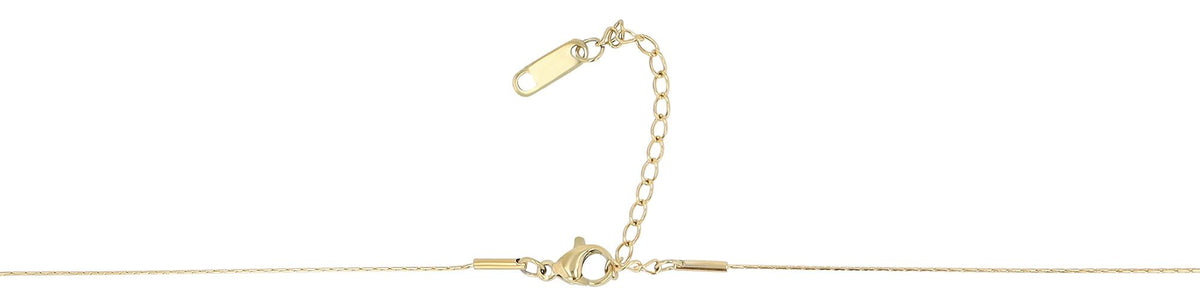 Akzent "Lovely" Edelstahl Kette Herz-Anhänger 42+5 cm – Gold
