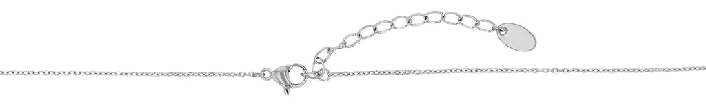 "Lotti" Edelstahlkette mit Herz-Anhänger | silberfarben | 41 + 5 cm | Akzent