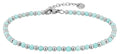 "Willow" Armband | Edelstahl & grüner Amazonit Naturstein | silberfarben | 17 + 3 cm | Akzent