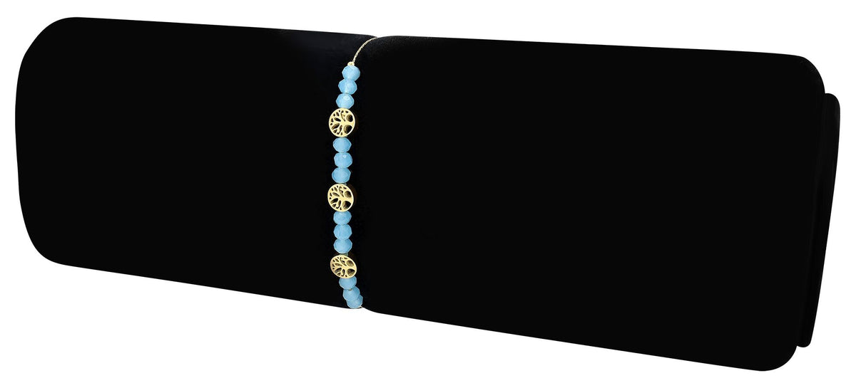 Lenjana Edelstahl-Armband mit Lebensbaumelementen | Gold | Akzent