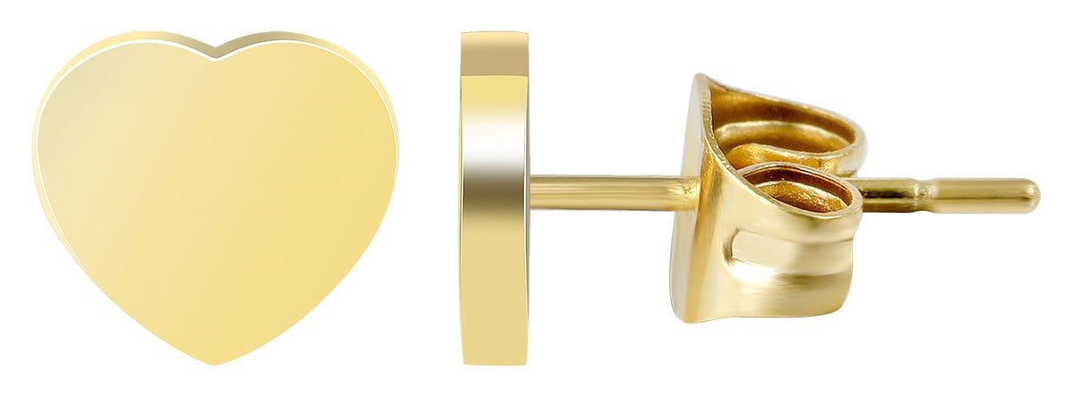 Akzent Herzohrstecker "Nessi", Edelstahl, ionenplattiert, goldfarben