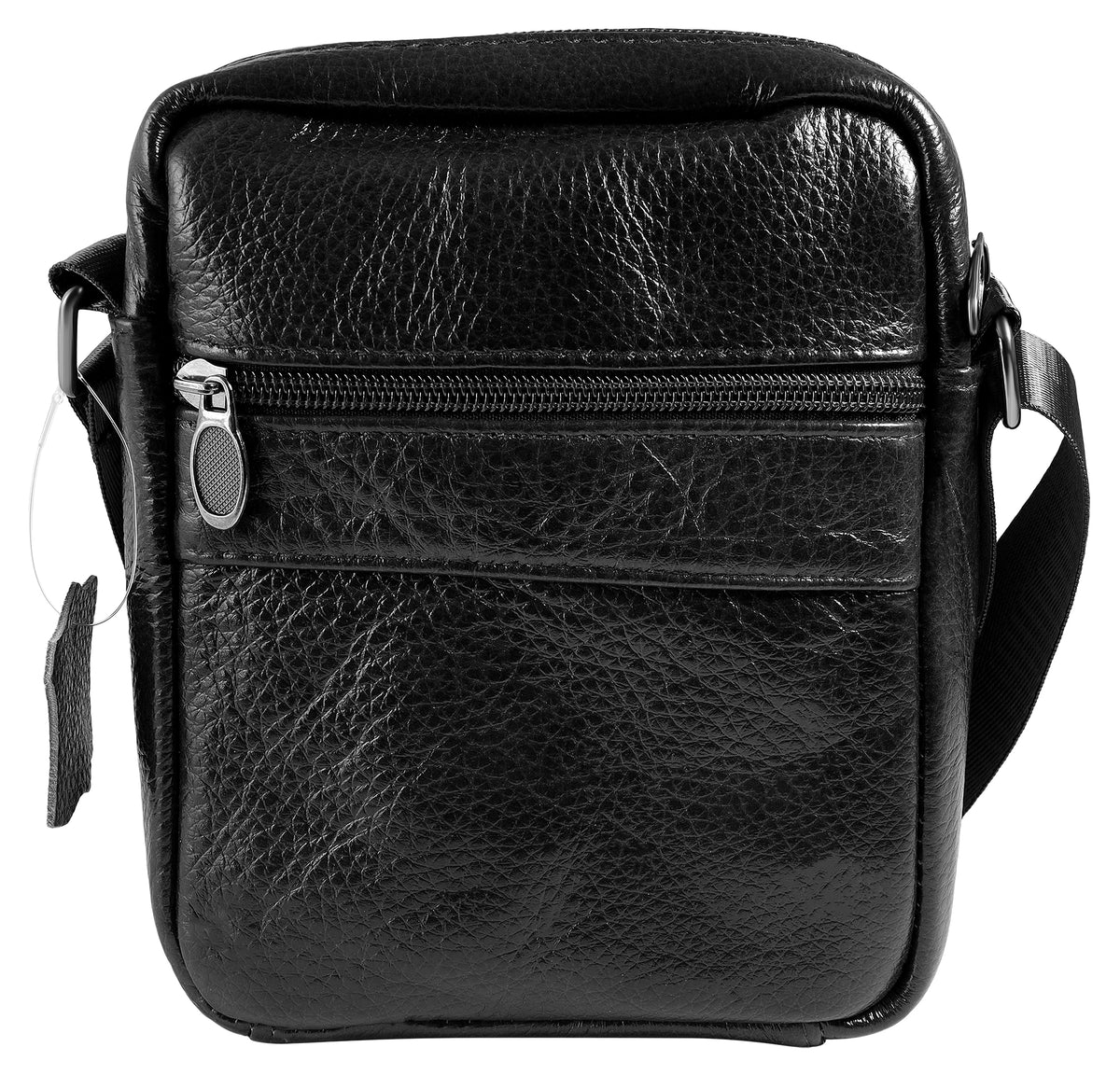Akzent EXCLUSIVE Kleine Umhängetasche Echtleder – Schwarz & Braun