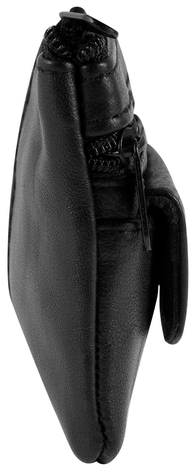 Excellanc Schlüsseletui Echtleder Schwarz – Lammleder Unisex