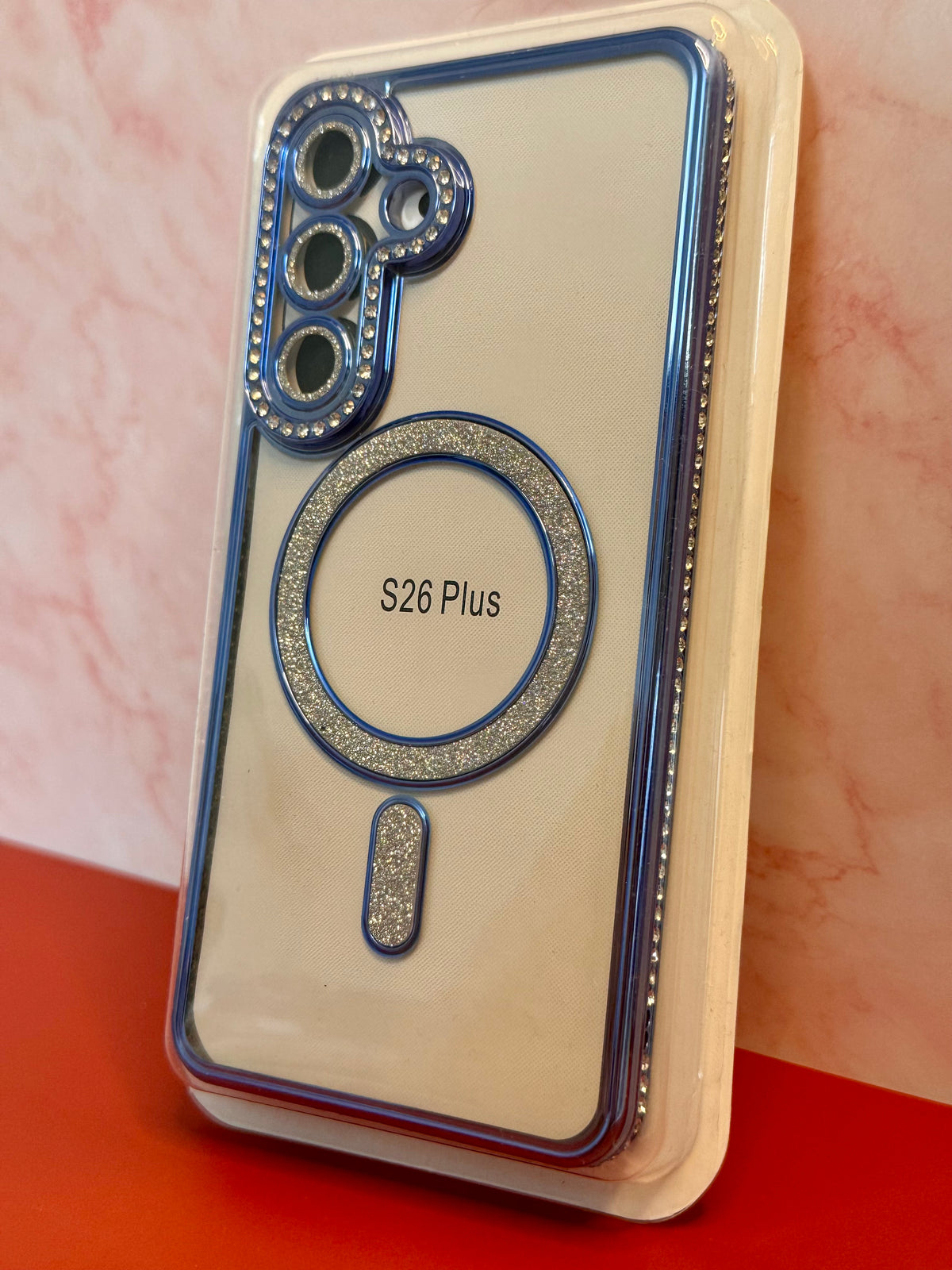 Handyhülle für Samsung S26 Plus mit funkelndem Rahmen