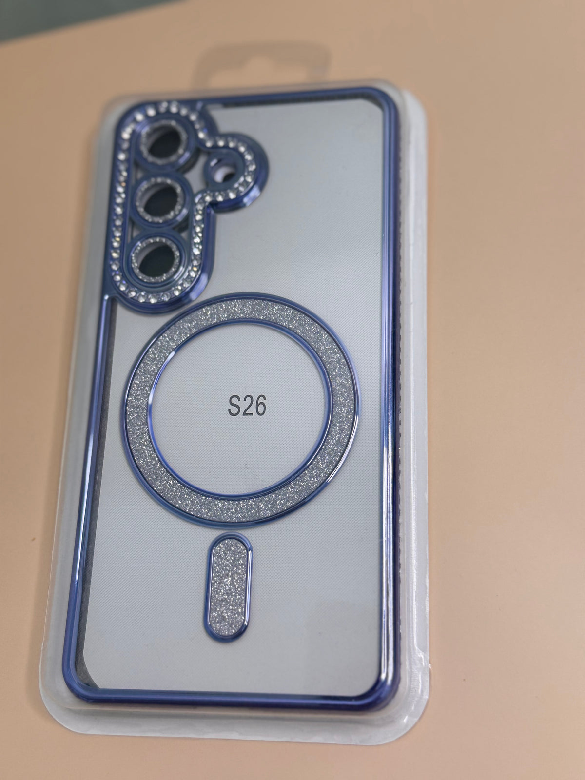 Handyhülle für Samsung S26 mit funkelndem Rahmen