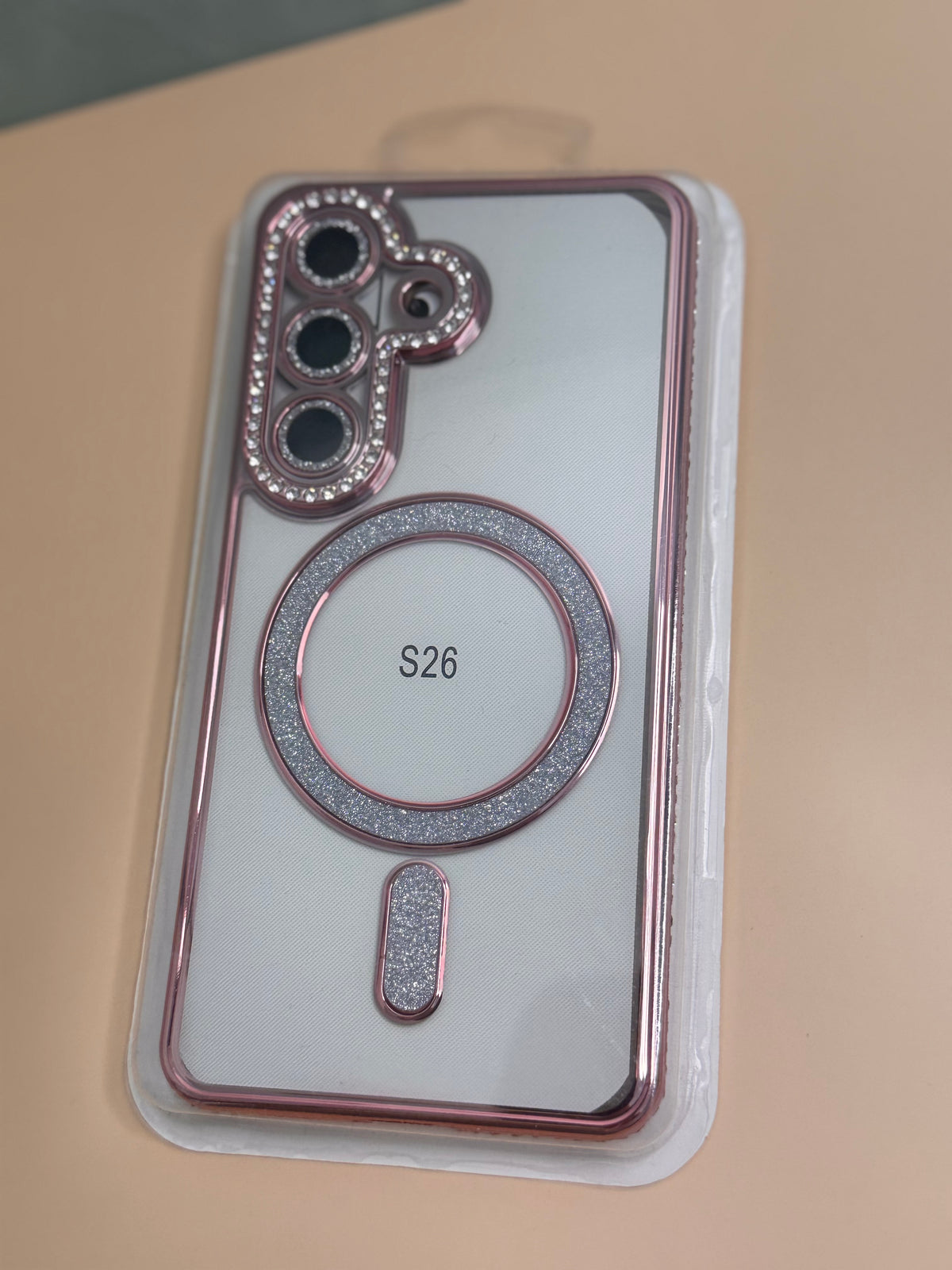 Handyhülle für Samsung S26 mit funkelndem Rahmen