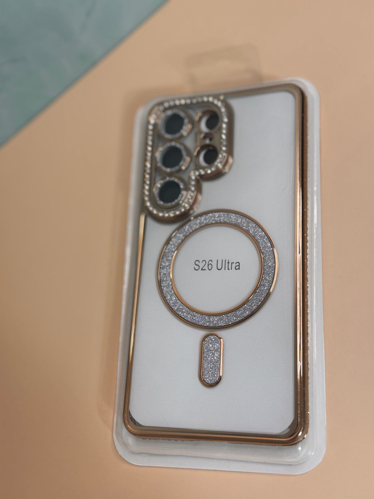 Handyhülle für Samsung S26 Ultra mit funkelndem Rahmen
