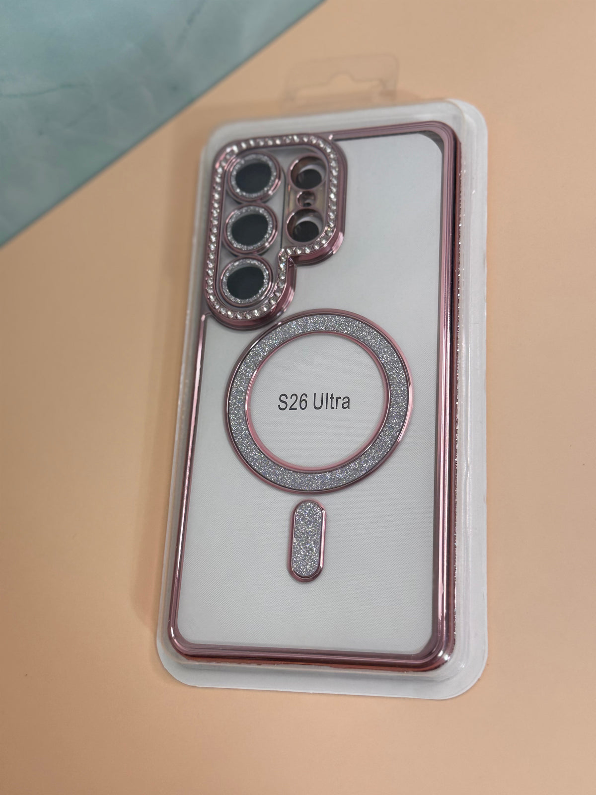 Handyhülle für Samsung S26 Ultra mit funkelndem Rahmen