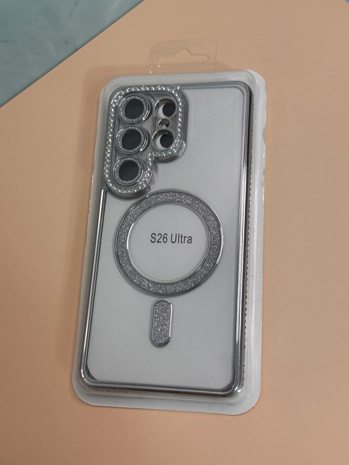 Handyhülle für Samsung S26 Ultra mit funkelndem Rahmen