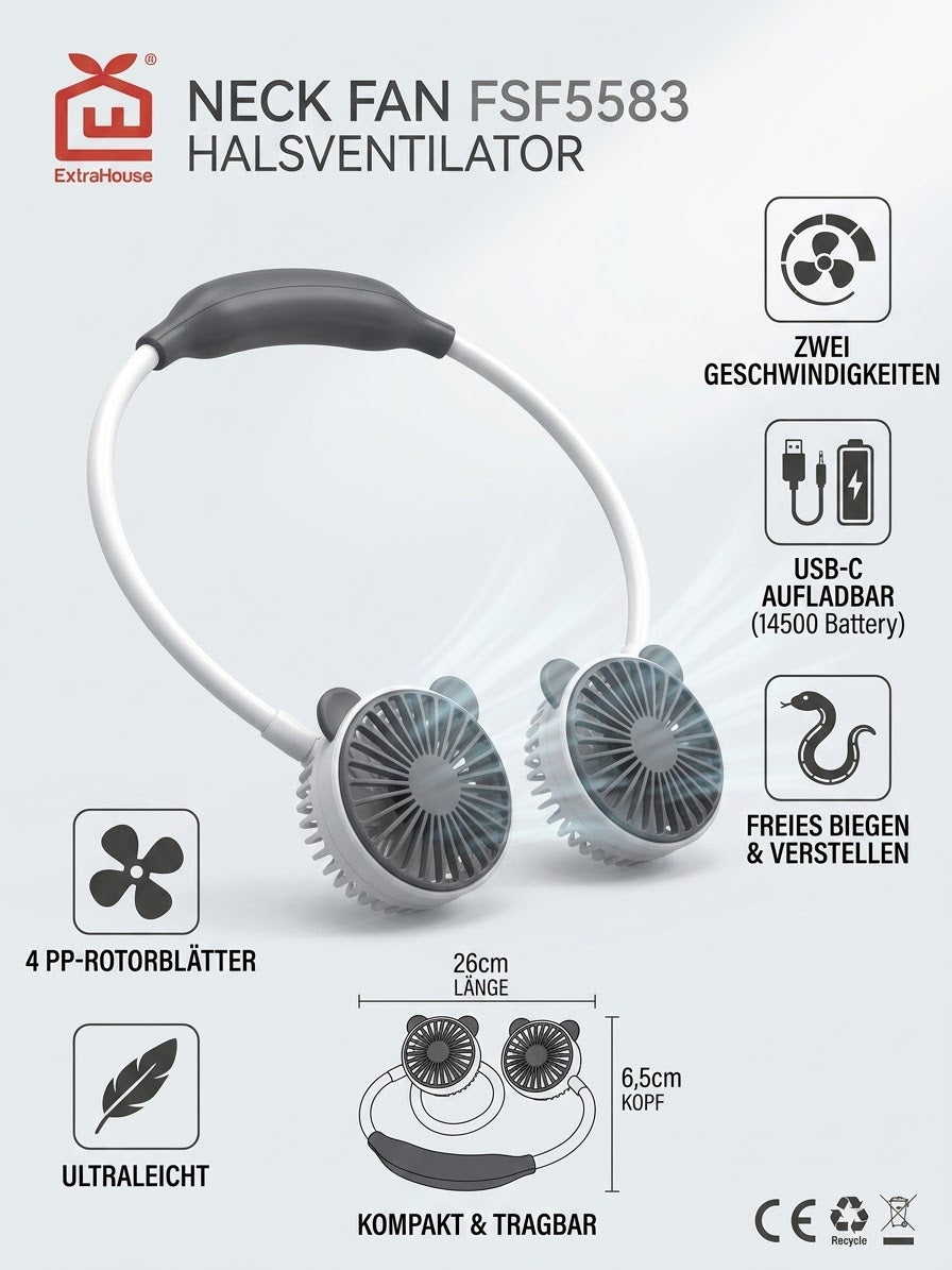 Halsventilator FSF5583 mit zwei Geschwindigkeitsstufen