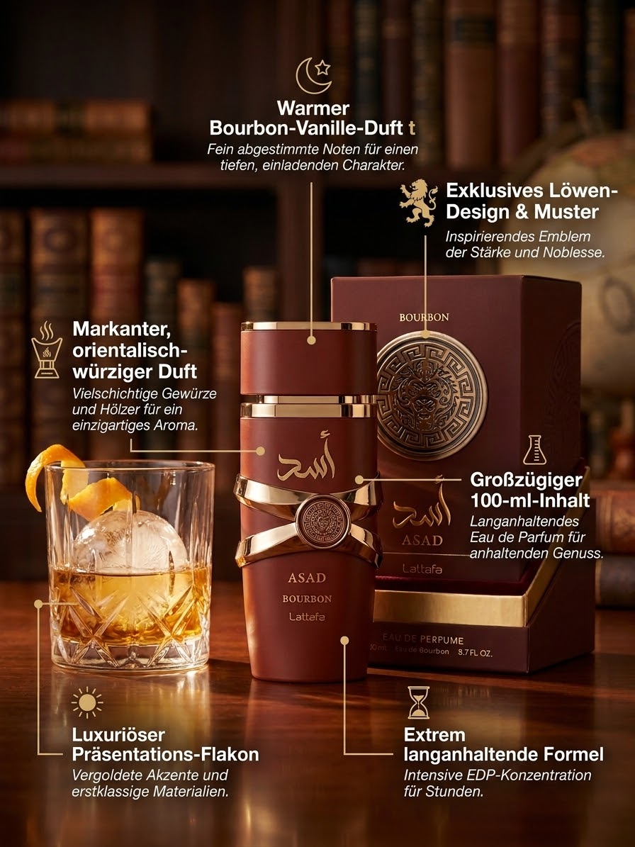Lattafa Asad Bourbon Eau de Parfum 100 ml