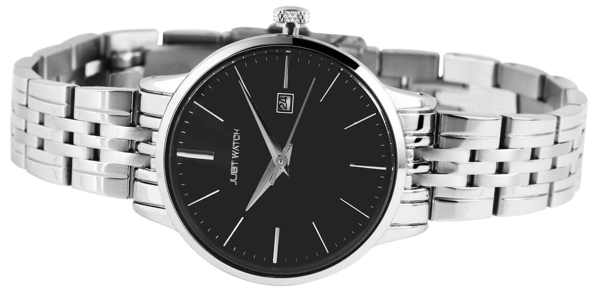 Damenuhr |Just Watch | Edelstahl-Gliederarmband | IP-beschichtet | Ø 31 mm