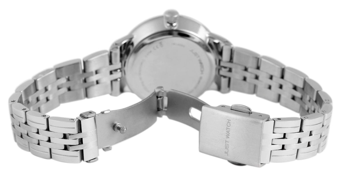 Damenuhr |Just Watch | Edelstahl-Gliederarmband | IP-beschichtet | Ø 31 mm
