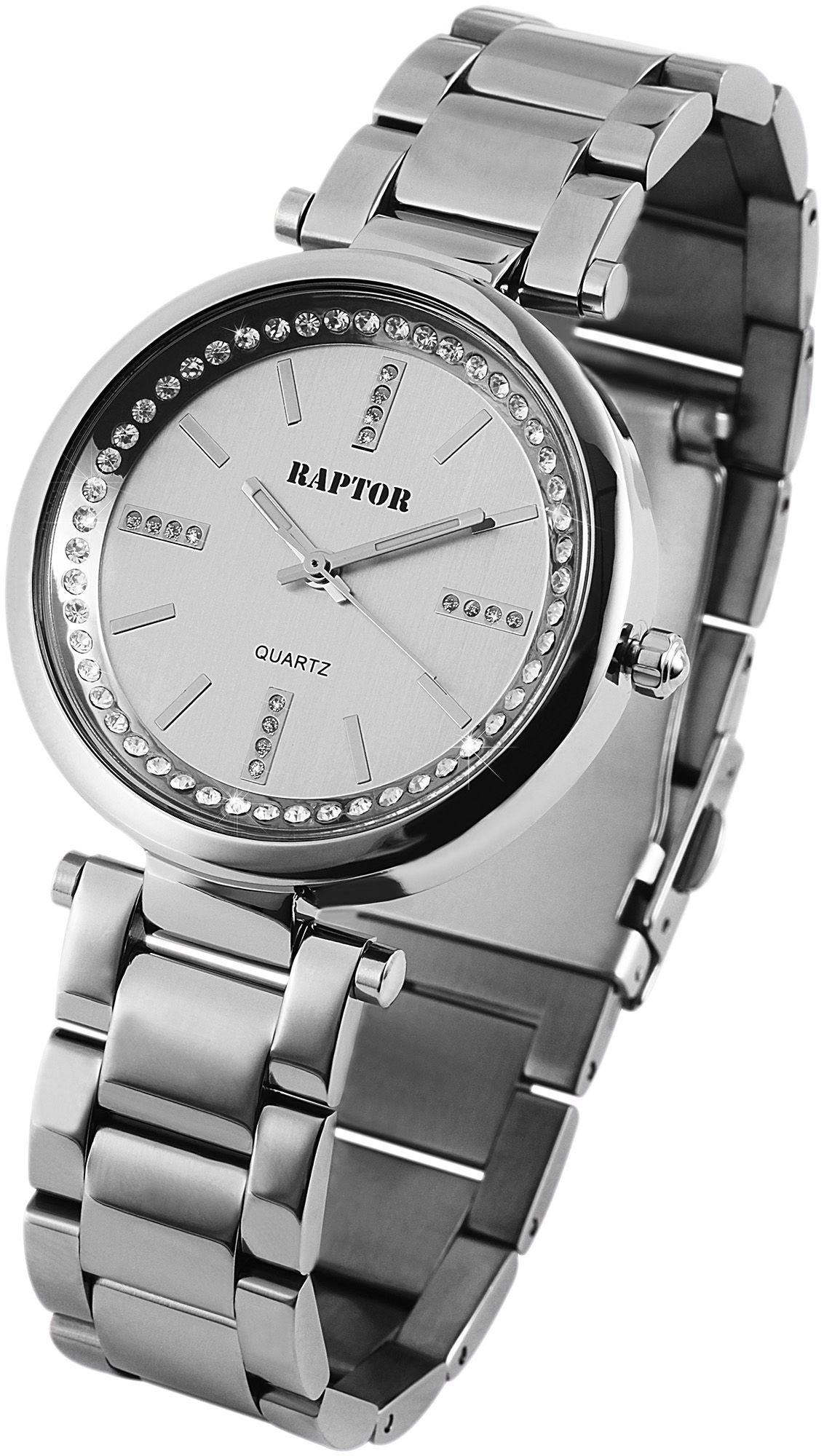 Raptor Damenuhr mit elegantem Edelstahlarmband