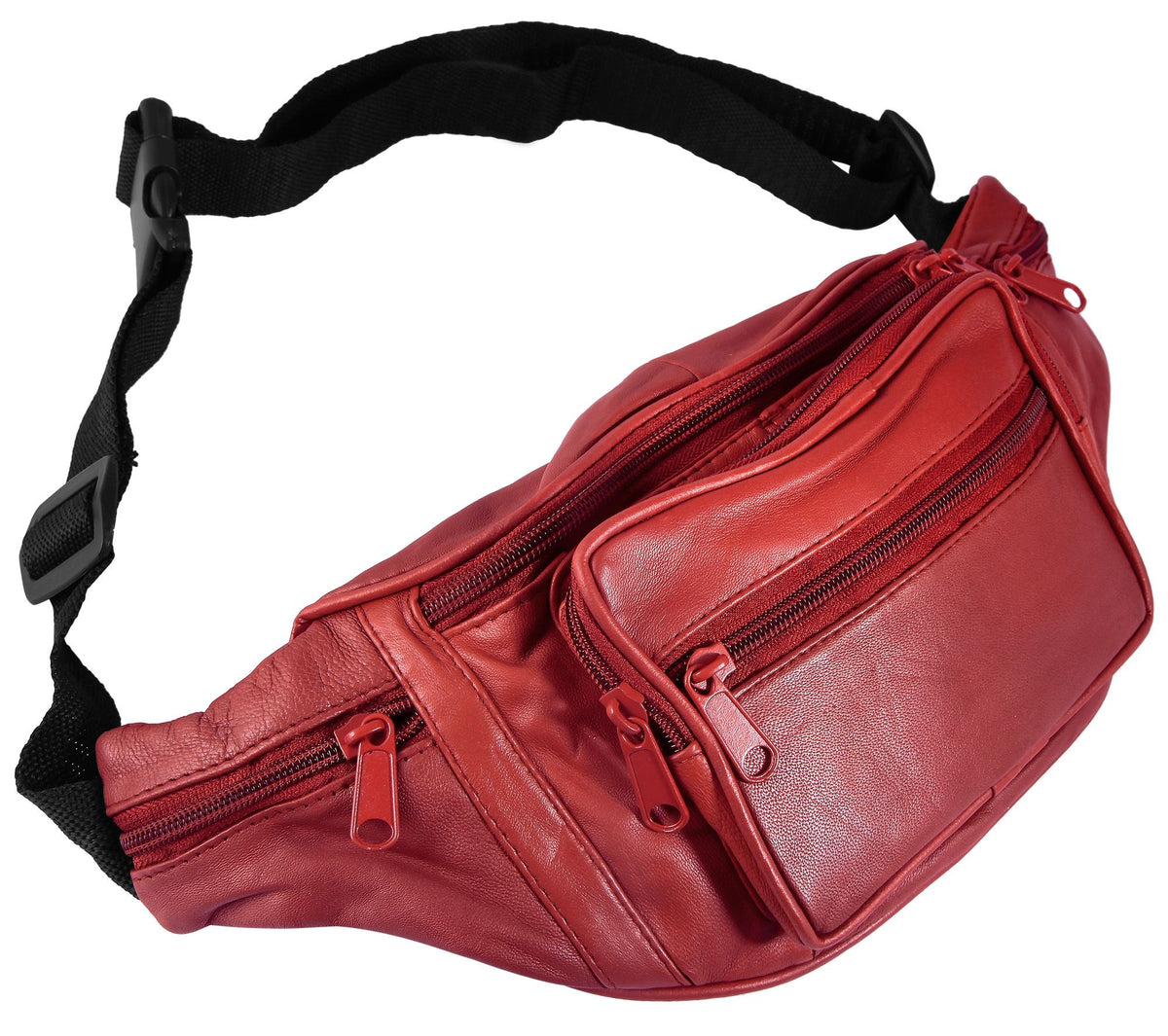 Leonardo Verrelli Echtleder Tasche, rot, blau