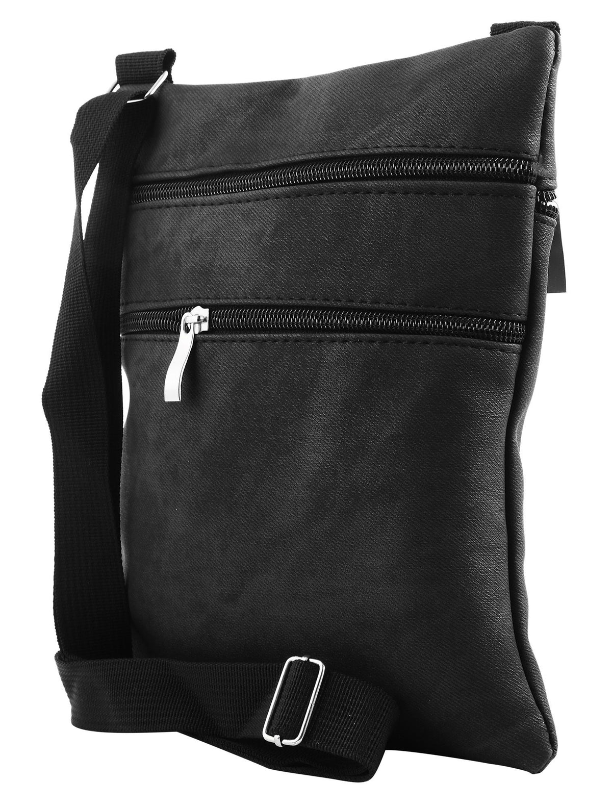 Cham Cham Sling Bag Lederimitat Schwarz – Unisex Umhängetasche
