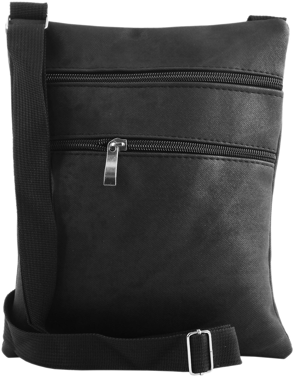 Cham Cham Sling Bag Lederimitat Schwarz – Unisex Umhängetasche